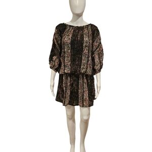 Thakoon Black and Pink Mini Dress Size 4 Like New